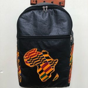 African kente back pack and hand bags